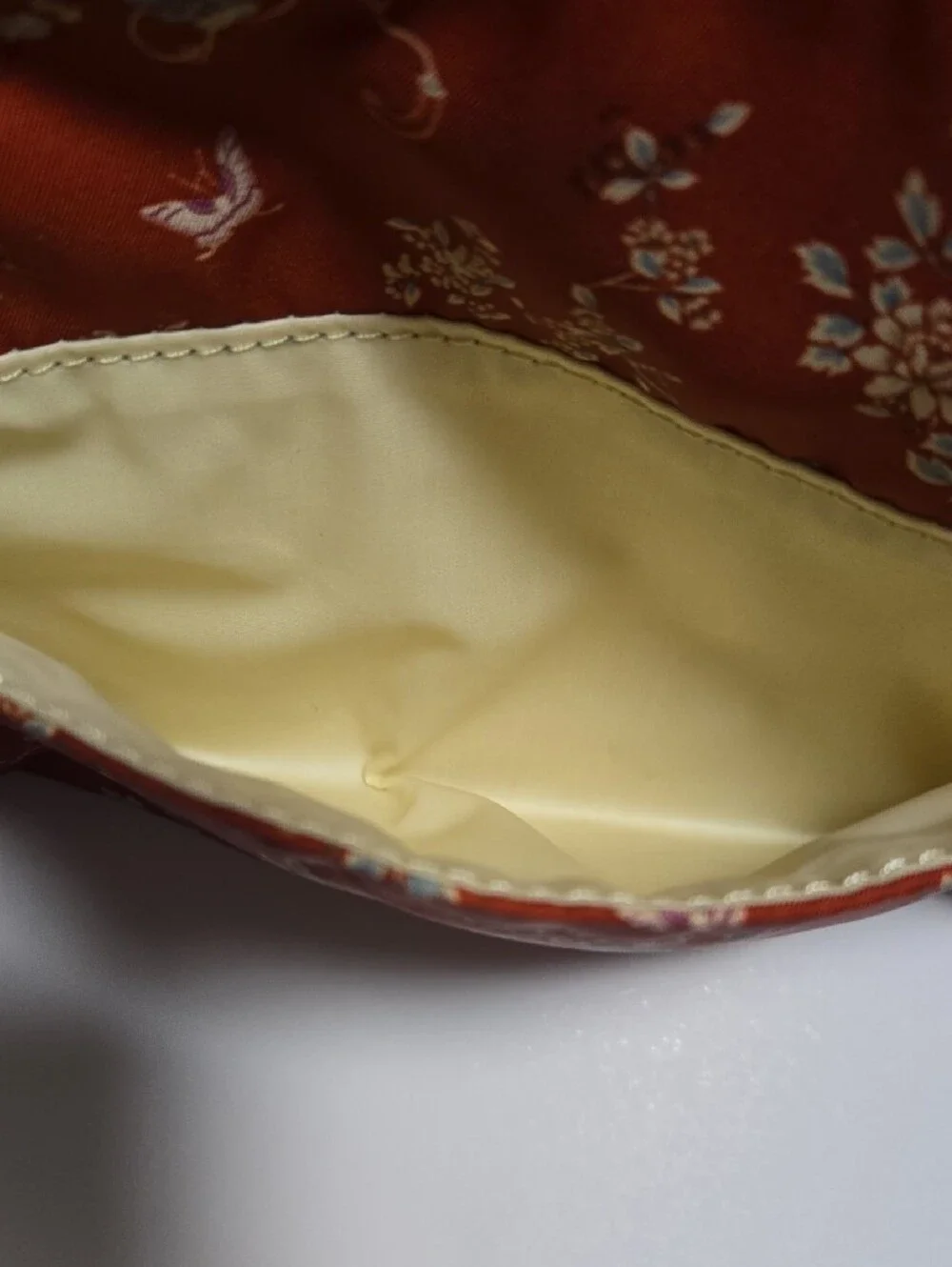 Ralph Lauren Floral Satin Cosmetic Pouch